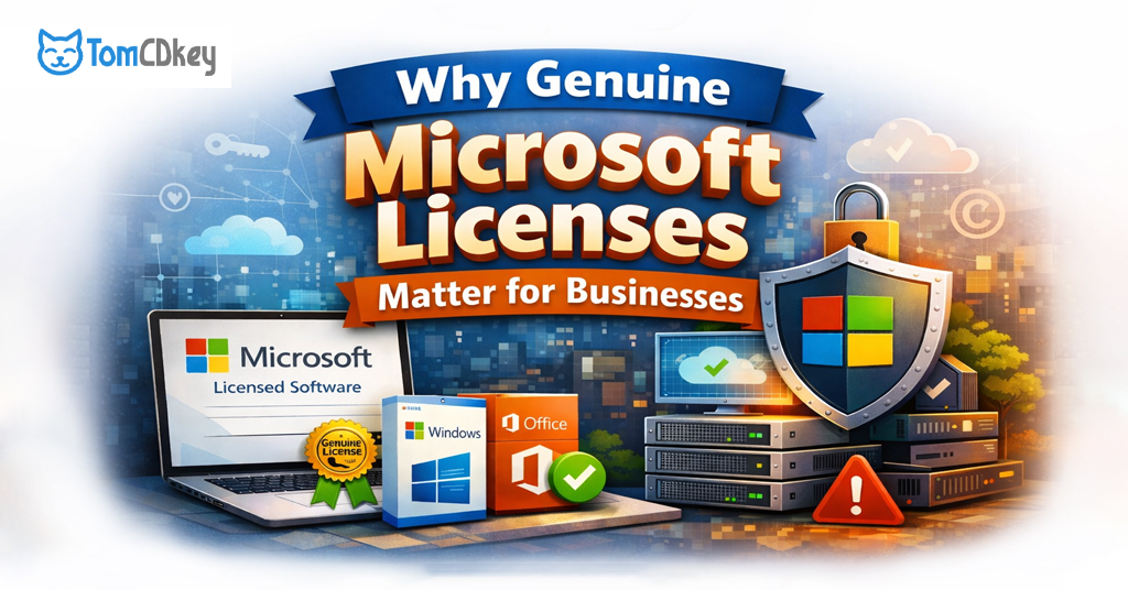 Genuine Microsoft licenses for businesses